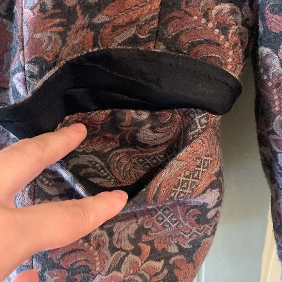 Vintage Paisley Blazer Jones New York Size 12 - Picture 4 of 6